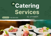 Events Catering Postcard Image Preview