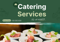 Events Catering Postcard Preview