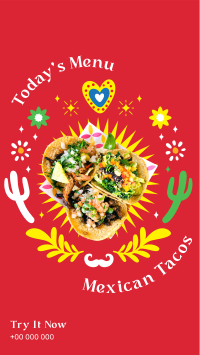 Mexican Taco Facebook Story Design