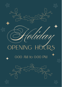 Elegant Holiday Opening Flyer Design