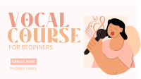 Vocal Course Facebook event cover Image Preview