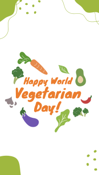 Happy Vegetarian Day Instagram Story Design