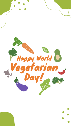 Happy Vegetarian Day Instagram story Image Preview