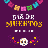 Festive Dia De Los Muertos Instagram Post Design