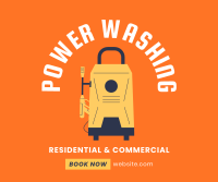 Professional Power Washing Facebook Post Design