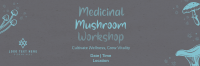 Monoline Mushroom Workshop Twitter header (cover) Image Preview