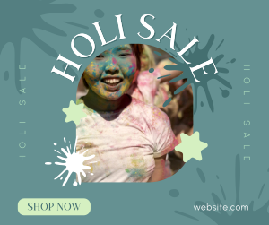 Holi Sale Facebook Post Image Preview