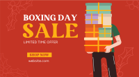 Boxing Day Mega Sale Facebook Event Cover Design
