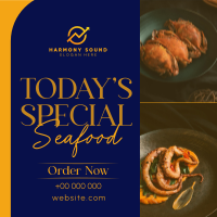 Minimal Seafood Restaurant  Instagram post Image Preview