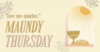 Holy Thursday Bread & Wine Facebook Ad Design