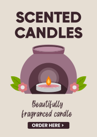 Fragranced Candles Poster Design