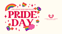 Pride Day Stickers Facebook Event Cover Design