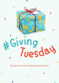 Quirky Giving Tuesday Poster Design