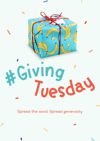 Quirky Giving Tuesday Poster Image Preview