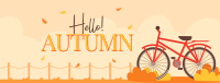 Bicycle in Park Facebook Cover Design