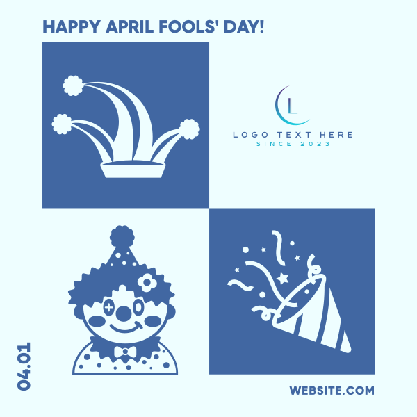 Tiled April Fools Instagram Post Design Image Preview