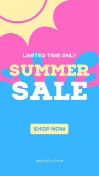 Summer Sale Splash Facebook Story Image Preview