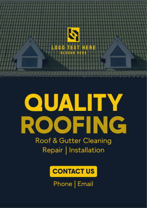 Trusted Quality Roofing Flyer Image Preview