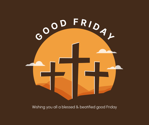 Good Friday Badge Facebook Post Design Image Preview