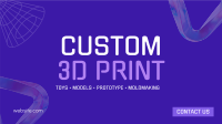 Professional 3D Printing  Facebook event cover Image Preview