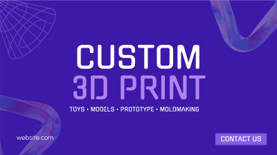 Professional 3D Printing  Facebook event cover Image Preview