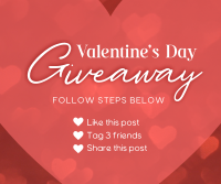 Valentine's Giveaway Facebook Post Design