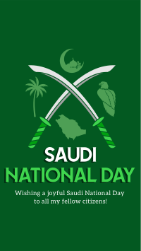 Saudi Day Symbols Instagram reel Image Preview