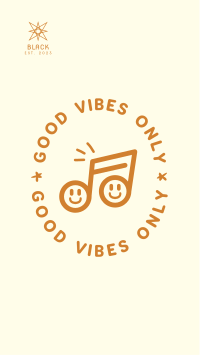 Good Vibes Happy Note Instagram story Image Preview