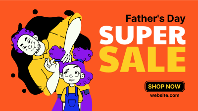 Tie My Hair Dad Sale Facebook event cover Image Preview
