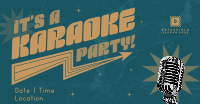 Sparkly Karaoke Party Facebook ad Image Preview