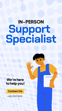 Tech Support Specialist Facebook Story Design