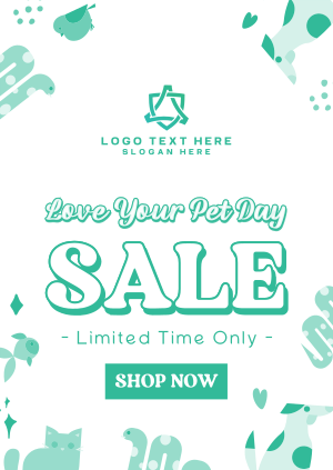 Love Your Pet Day Sale Poster Image Preview