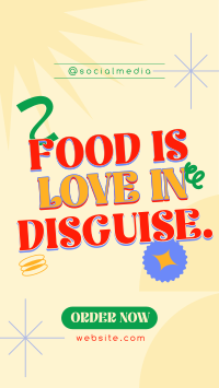 Food Language Quote Facebook Story Preview