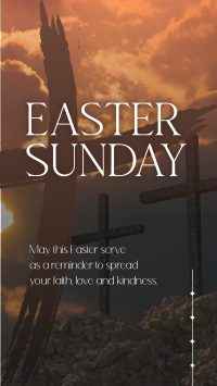 Easter Holy Cross Reminder YouTube Short Design