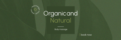 Organic Body Massage Twitter header (cover) Image Preview