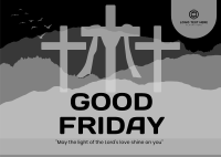 Good Friday Scenery Postcard Image Preview