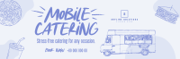 Handdrawn Food Truck Twitter Header Image Preview