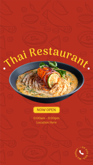 Thai Resto Facebook story Image Preview