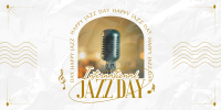 Elegant Jazz Day Twitter Post Image Preview