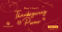 Thanksgiving Buy 1 Get 1 Facebook ad Image Preview