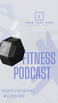 Modern Fitness Podcast Facebook Story Design