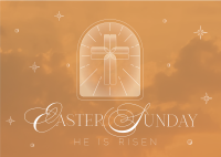 Holy Easter Postcard Design