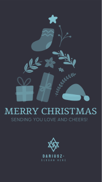 Christmas Tree Facebook Story Design