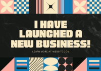 Abstract Geometric New Business Postcard Preview