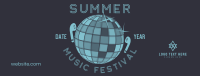 Summer Disco Music Facebook Cover Preview