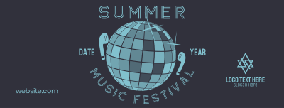 Summer Disco Music Facebook cover