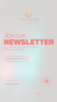 Minimalist Newsletter TikTok video Image Preview