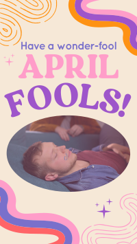 Groovy April Fools Greeting Facebook story Image Preview