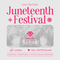 Retro Juneteenth Festival Linkedin Post Image Preview