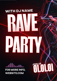 Rave Party Vibes Poster Image Preview